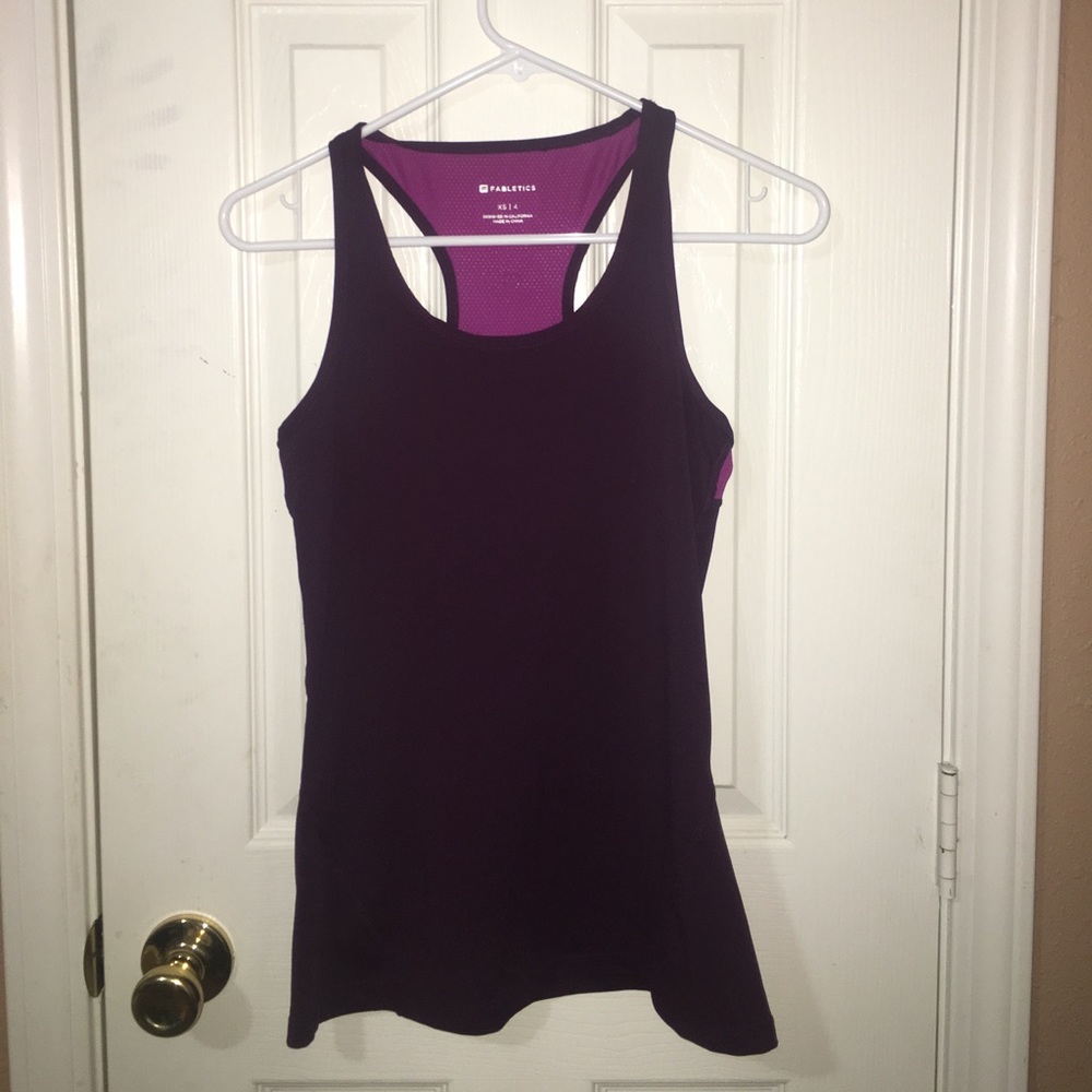 Fabletics Purple Racerback Top
